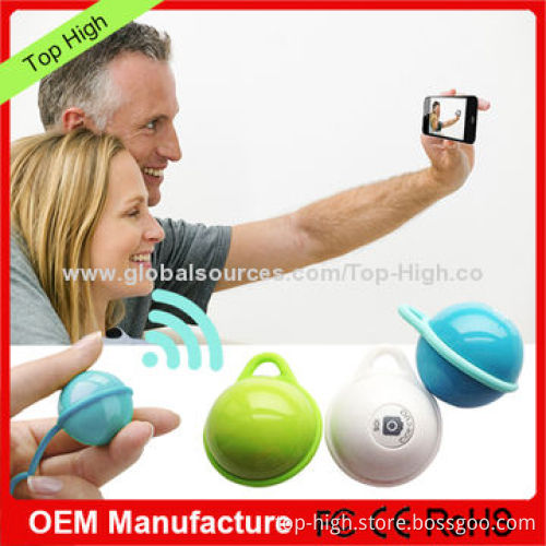 2014 China Supplier Selfie Stick Bluetooth Shutter Ball for iPhone 6/Samsung with CE/FCC/RoHS Marks